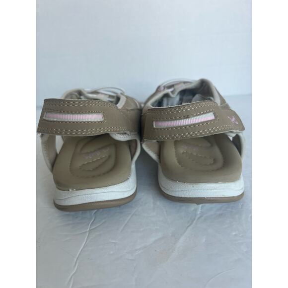 Ryka Grotto Hiking Fisherman Tan & Pink Square Toe Strappy Water Sandals Sz 11W - Picture 8 of 11